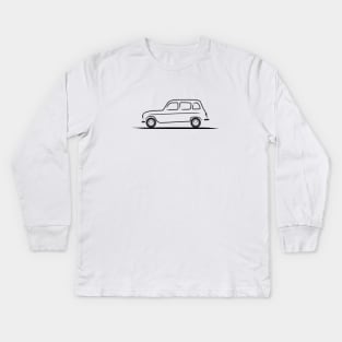 Renault R 4 Renault R4 Black Kids Long Sleeve T-Shirt